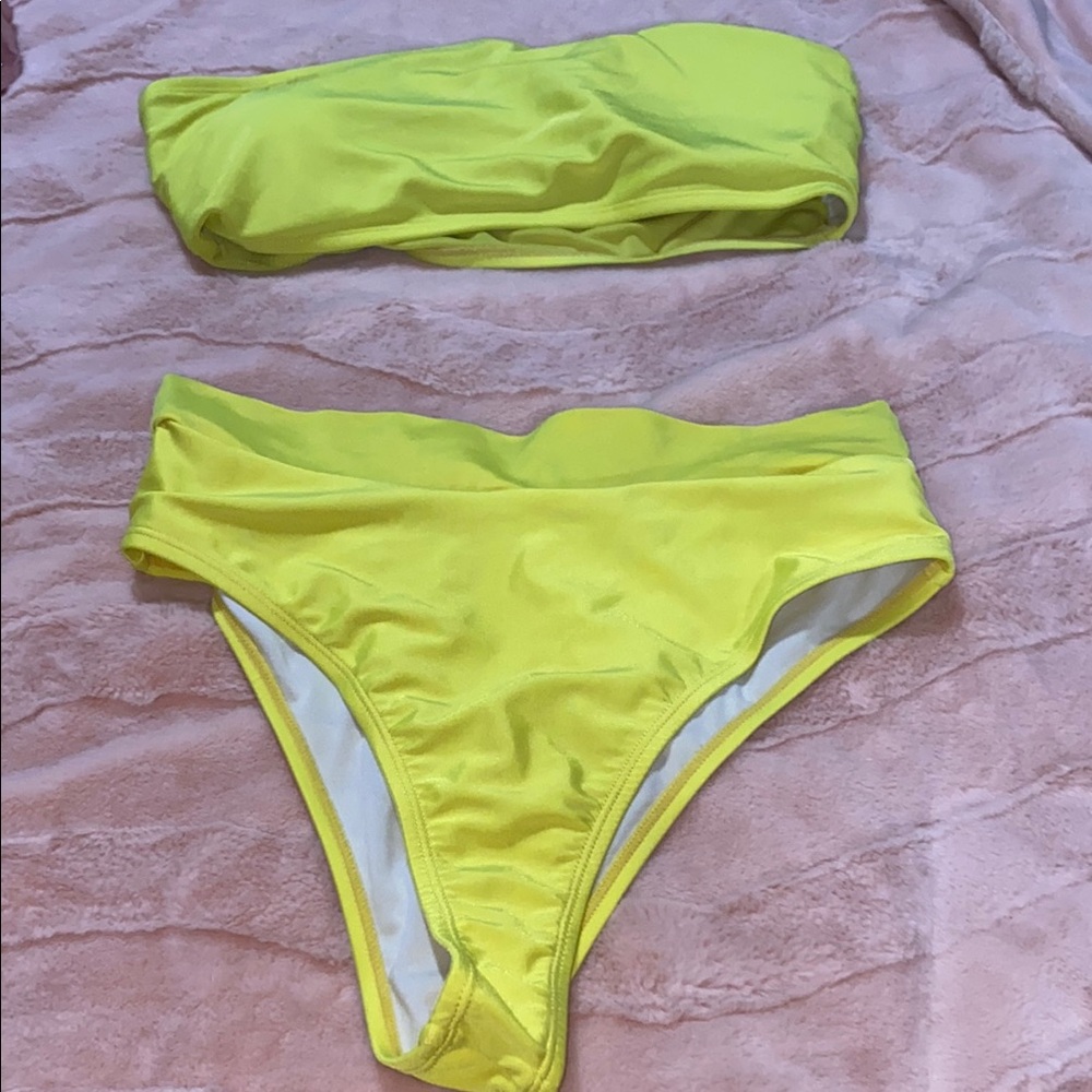 Bright Yellow Bikini Set